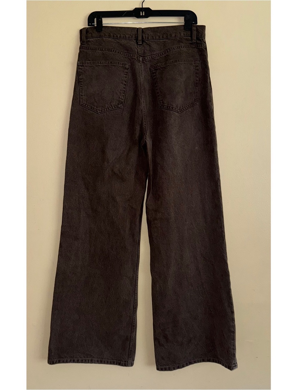 Reformation Cary High Rise Slouchy Wide Leg Jeans Brown Vintage Espresso Size 30 - Picture 8 of 15